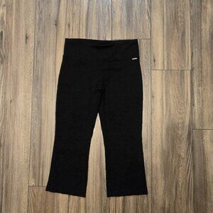 592. Jockey Lounge Workout Capri Cropped Black Pants Size Small